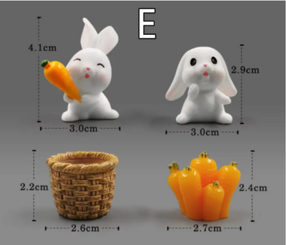 Mini Resin Animal Figurines – DIY Micro-Landscape Decor - Freshdropps