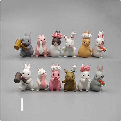 Mini Resin Animal Figurines – DIY Micro-Landscape Decor - Freshdropps