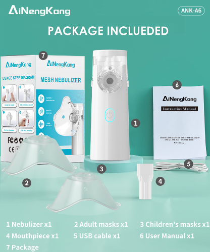 Portable Nebulizer Handheld Asthma Inhaler Device - Freshdropps