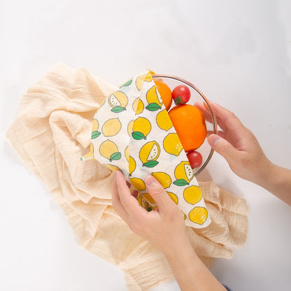Cotton Beeswax Food Wraps – Reusable Fresh-Keeping Cloth Set - Freshdropps