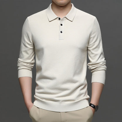 Men's Lapel Knit Pullover Sweater - Freshdropps