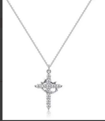 Crown Cross Necklace - Freshdropps