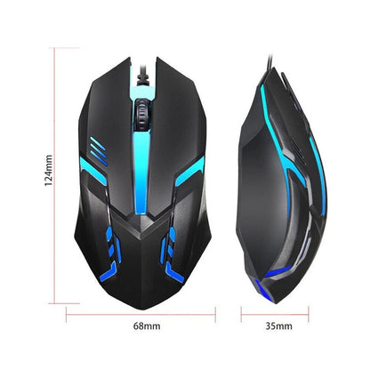 RGB Gaming Keyboard & Mouse Set – USB Wired for PC, Xbox, PS4 - Freshdropps