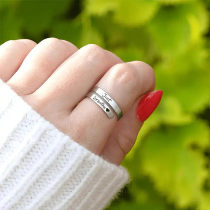 Silver Spiral Heart Ring - Freshdropps