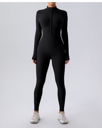 Fleece-Lined Yoga Jumpsuit - Freshdropps