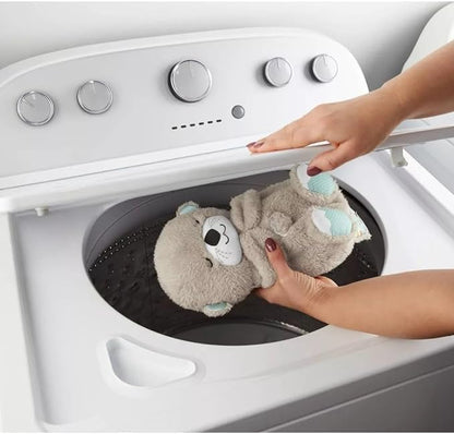 Sound Machine Soothe 'n Snuggle Otter Portable Plush Baby Toy with Sensory Details Music Lights & Rhythmic Breathing Motion - Freshdropps