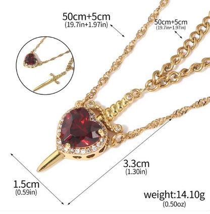 Love Dagger Necklace - Freshdropps
