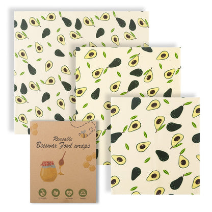 Cotton Beeswax Food Wraps – Reusable Fresh-Keeping Cloth Set - Freshdropps