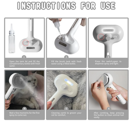 Pet Hair Spray Brush - Freshdropps