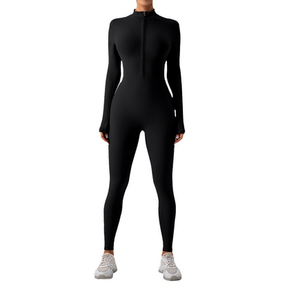 Fleece-Lined Yoga Jumpsuit - Freshdropps