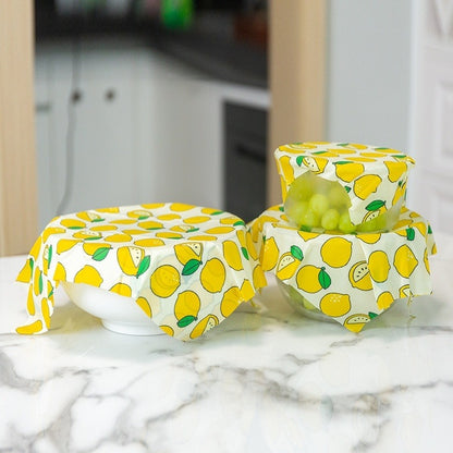 Cotton Beeswax Food Wraps – Reusable Fresh-Keeping Cloth Set - Freshdropps
