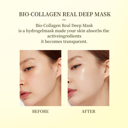 Bio-Collagen Deep Mask – Hydrating Skincare Face Mask (4 Pack) - Freshdropps