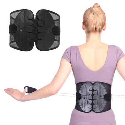 Double Pull Lumbar Support Belt – Adjustable Lower Back Brace - Freshdropps