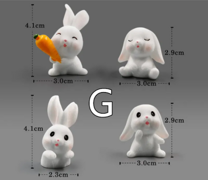 Mini Resin Animal Figurines – DIY Micro-Landscape Decor - Freshdropps