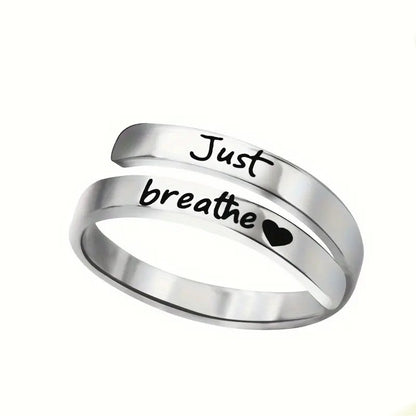 Silver Spiral Heart Ring - Freshdropps