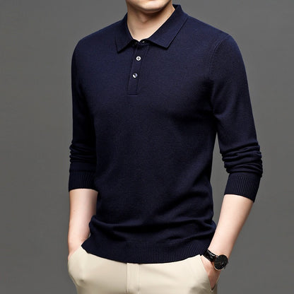 Men's Lapel Knit Pullover Sweater - Freshdropps