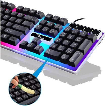 RGB Gaming Keyboard & Mouse Set – USB Wired for PC, Xbox, PS4 - Freshdropps
