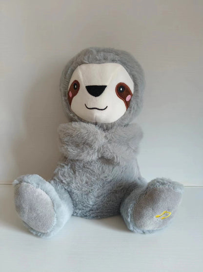 Sound Machine Soothe 'n Snuggle Otter Portable Plush Baby Toy with Sensory Details Music Lights & Rhythmic Breathing Motion - Freshdropps