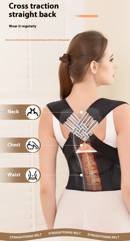 Back Posture Corrector Band – Breathable Invisible Support - Freshdropps