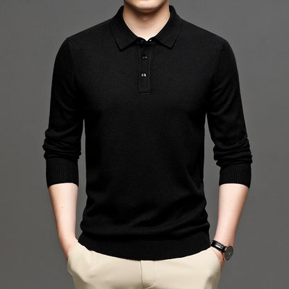 Men's Lapel Knit Pullover Sweater - Freshdropps