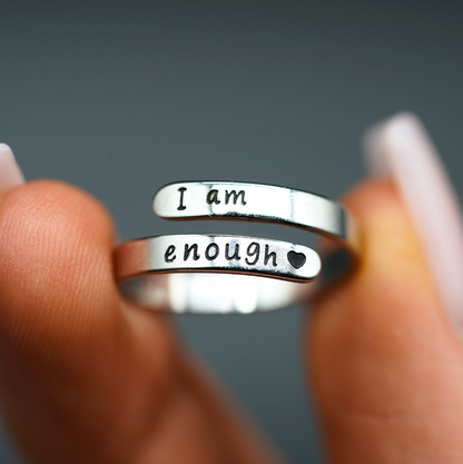I Am Enough Ring - Freshdropps