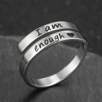 Retro Stainless Steel English Double Ring - Freshdropps