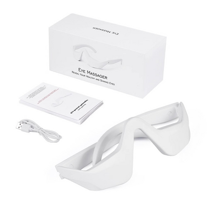 Wireless Eye Massager – Red Light Heat Compress for Eye Relief - Freshdropps