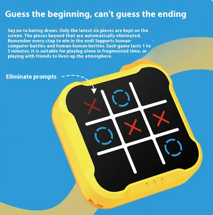 Educational Tic-Tac-Toe Toy for Kids – Wooden Learning Game - Freshdropps