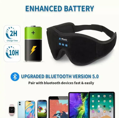 3D Eye Mask Bluetooth 50 Unlimited Music Stereo - Freshdropps