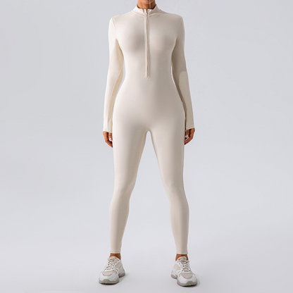Fleece-Lined Yoga Jumpsuit - Freshdropps