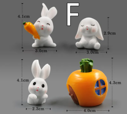 Mini Resin Animal Figurines – DIY Micro-Landscape Decor - Freshdropps
