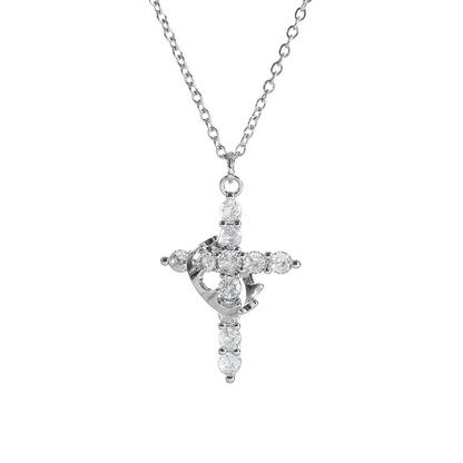 Crown Cross Necklace - Freshdropps