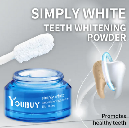 Teeth Whitening Brightening Powder – Natural Stain Removal - Freshdropps