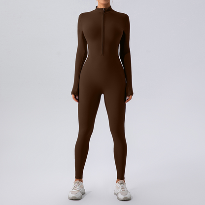 Fleece-Lined Yoga Jumpsuit - Freshdropps