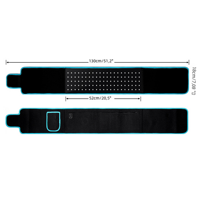 Red Light Therapy Heating Waist Belt – Infrared Pain Relief - Freshdropps