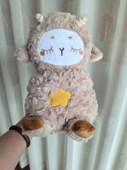 Sound Machine Soothe 'n Snuggle Otter Portable Plush Baby Toy with Sensory Details Music Lights & Rhythmic Breathing Motion - Freshdropps