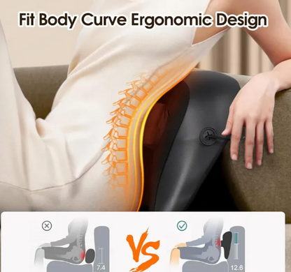 Neck & Shoulder Massage Pillow – Deep Kneading Ergonomic Cushion - Freshdropps