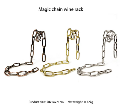 Magic Iron Chain Wine Bottle Holder - Freshdropps