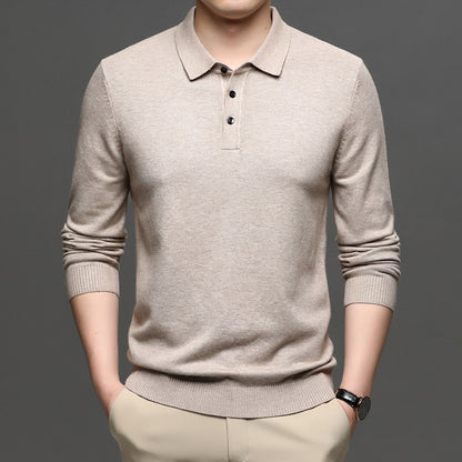 Men's Lapel Knit Pullover Sweater - Freshdropps