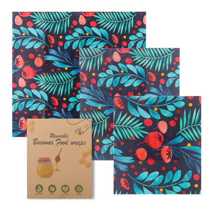 Cotton Beeswax Food Wraps – Reusable Fresh-Keeping Cloth Set - Freshdropps