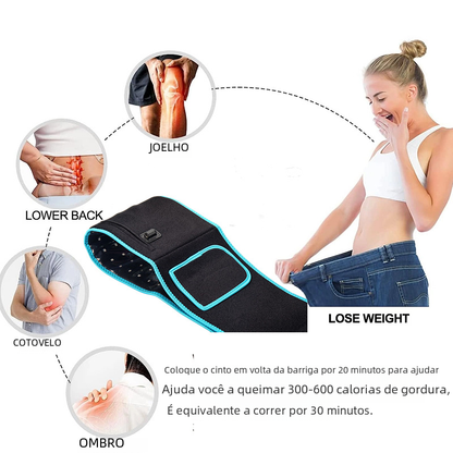 Red Light Therapy Heating Waist Belt – Infrared Pain Relief - Freshdropps