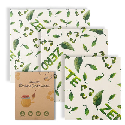 Cotton Beeswax Food Wraps – Reusable Fresh-Keeping Cloth Set - Freshdropps