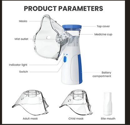 Portable Nebulizer Handheld Asthma Inhaler Device - Freshdropps