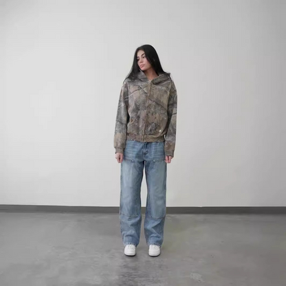 Urban Camo Retro Hoodie - Freshdropps