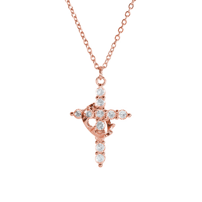 Crown Cross Necklace - Freshdropps
