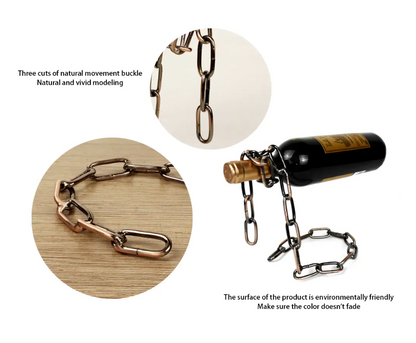 Magic Iron Chain Wine Bottle Holder - Freshdropps
