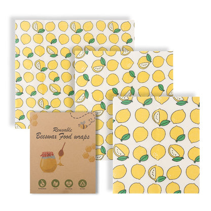 Cotton Beeswax Food Wraps – Reusable Fresh-Keeping Cloth Set - Freshdropps