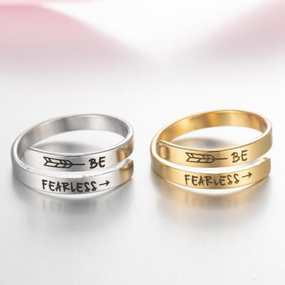 Retro Stainless Steel English Double Ring - Freshdropps
