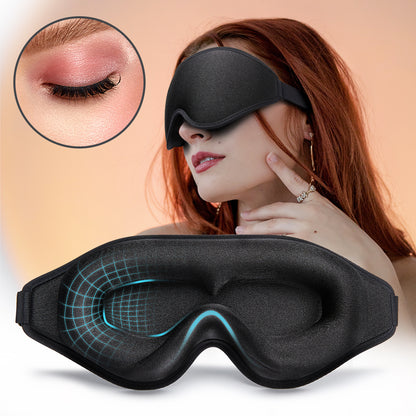 3D Natural Memory Foam Sleep Mask for Comfort - Freshdropps